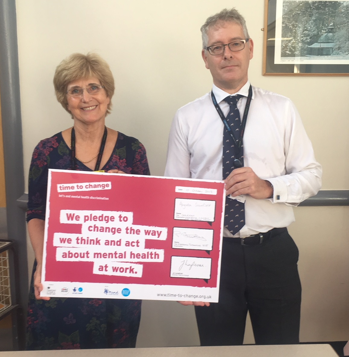 Time To Change Pledge To Raise Awareness Of Mental Health Signed By Harrogate Nhs Trust On World Mental Health Day Harrogate And District Nhs Foundation Trust Time To Change Pledge To Raise Awareness Of Mental Health Signed By Harrogate Nhs Trust On World Mental Health Day Harrogate And District Nhs Foundation Trust