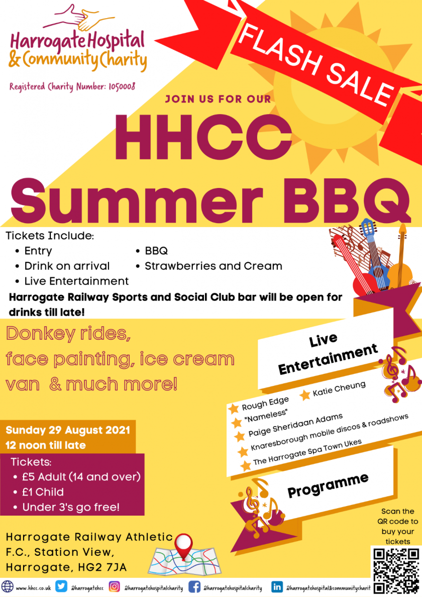 Flash sale on tickets for Harrogate Hospital & Community Charity Summer