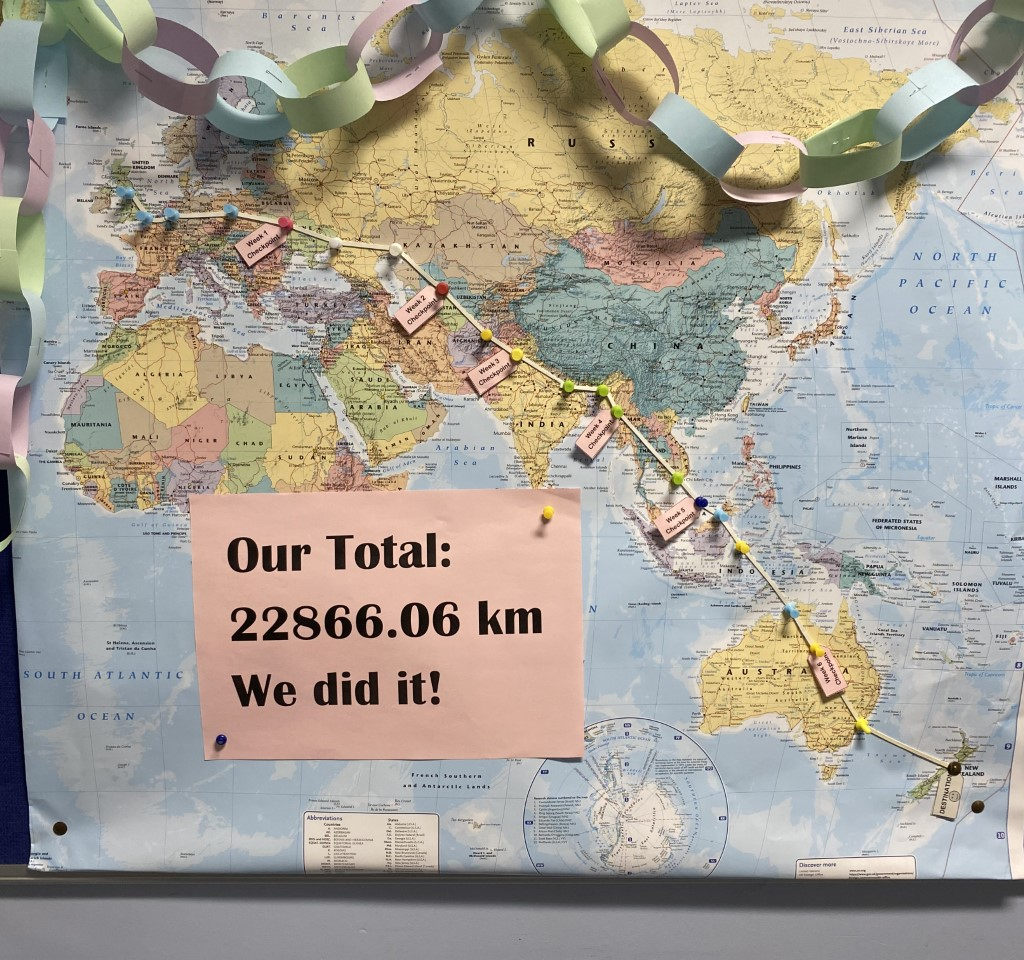 image showing total distance walked - 22866km