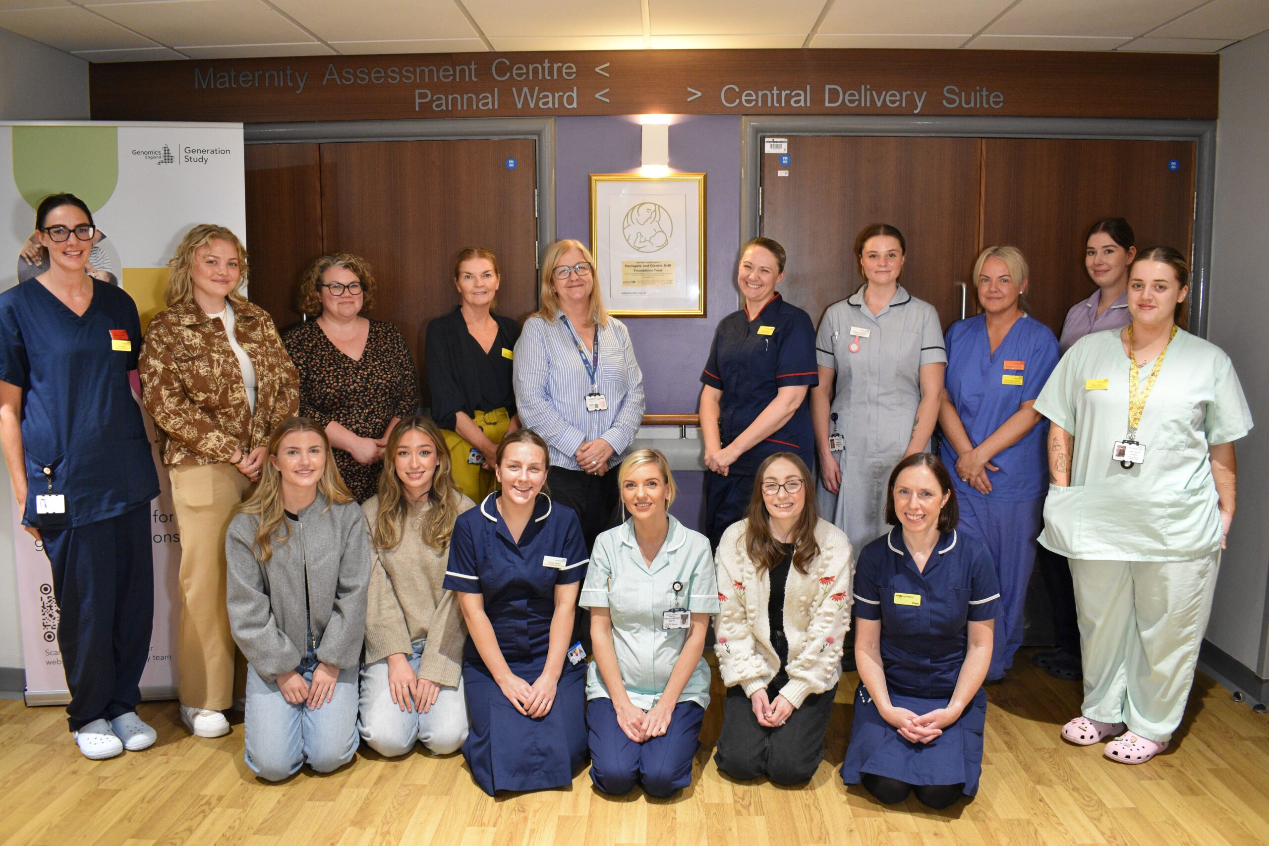 Members of the HDFT Maternity and Neonatal Services Team.