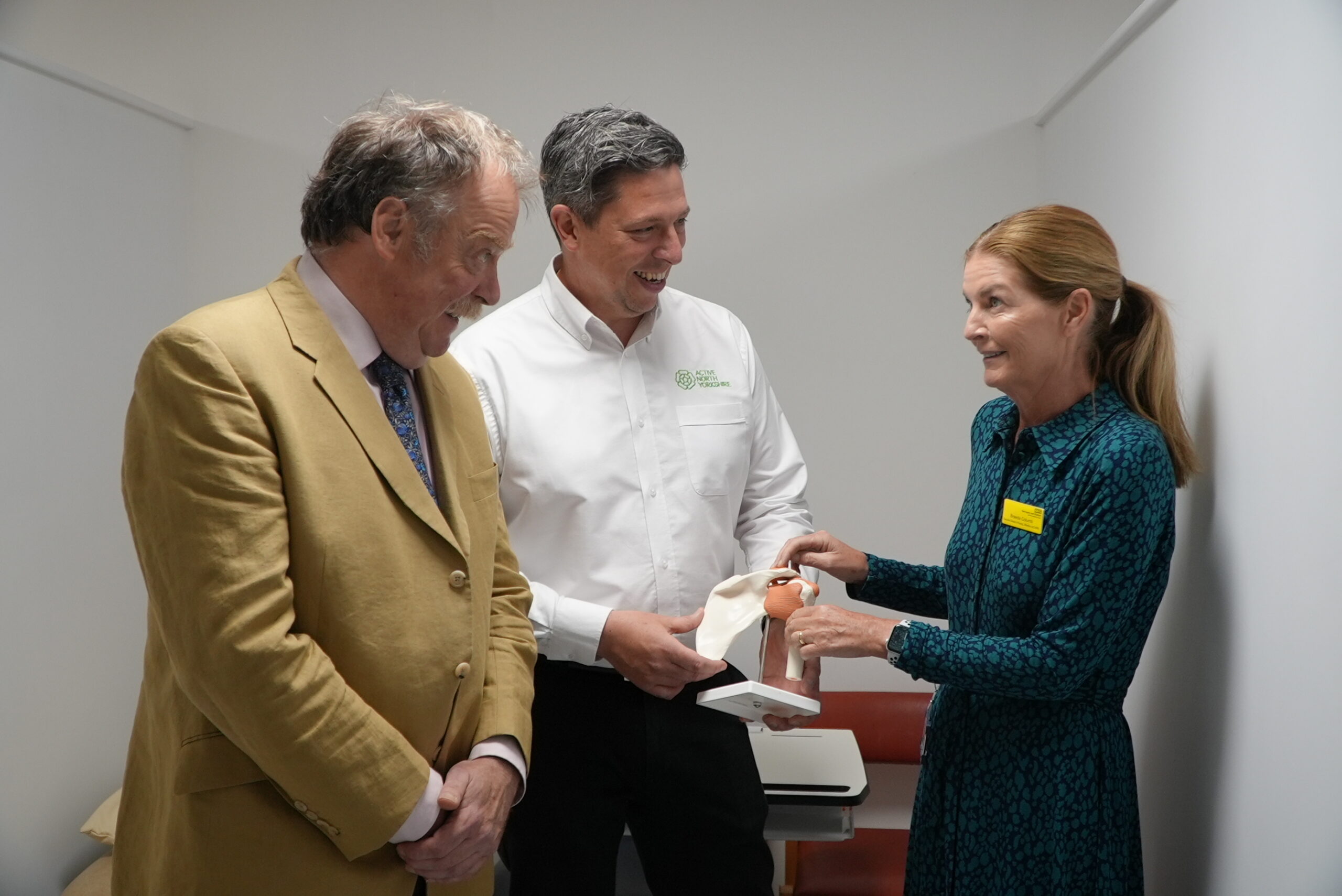 Cllr Simon Myers, Chris Mason (NYC) and Breeda Columb (HDFT),